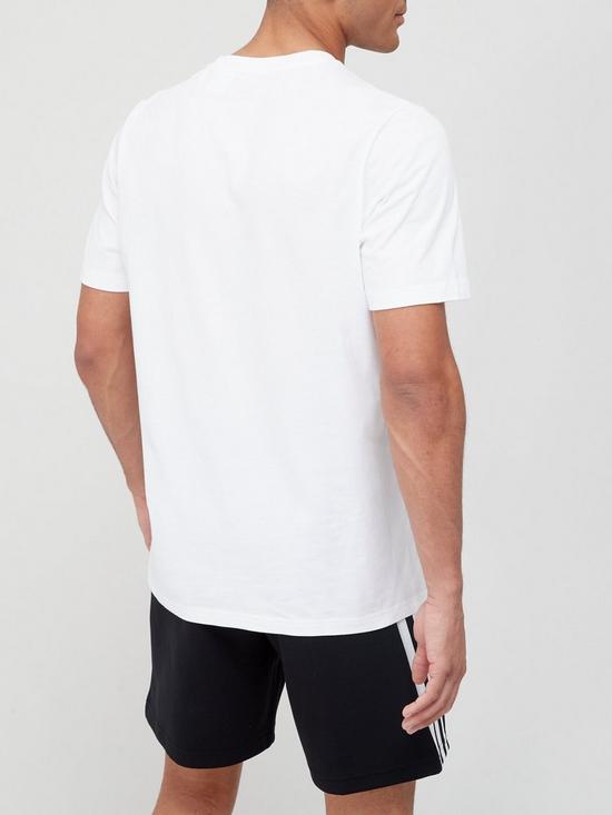 stillFront image of adidas-small-logo-t-shirt-white