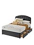  image of silentnight-ava-memory-1000-pocket-velvet-divan-bed-with-headboard-andnbspstorage-options