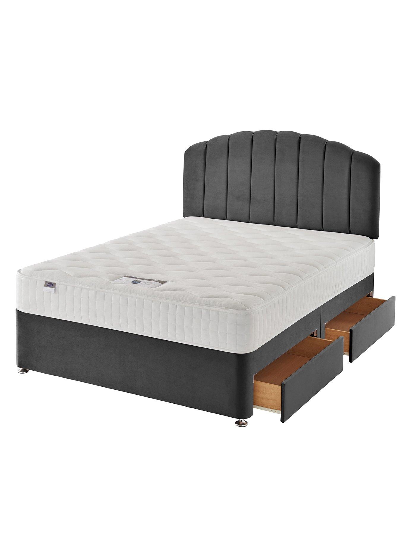 Image 3 of 7 of Silentnight Ava 1000 Pocket Memory. Medium Firm, Divan Bed (Headboard Included) - Velvet