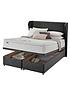  image of silentnight-shea-eco-1000-pocket-pillowtop-velvet-divan-bed-with-storage-options-headboard-included