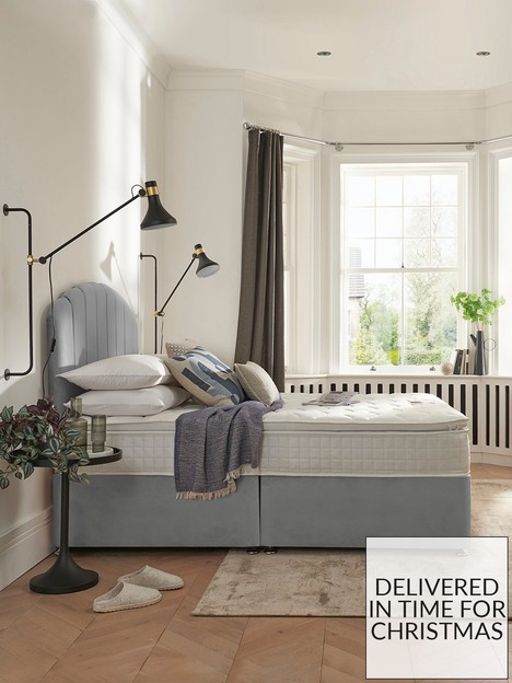 silentnight-avanbsp1000-pillowtop-velvet-divan-bed-with-storage-options-headboard-included
