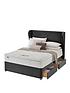  image of silentnight-shea-velvet-1000-pillowtopnbspdivan-bed-with-headboard-and-storage-options-buy-and-save