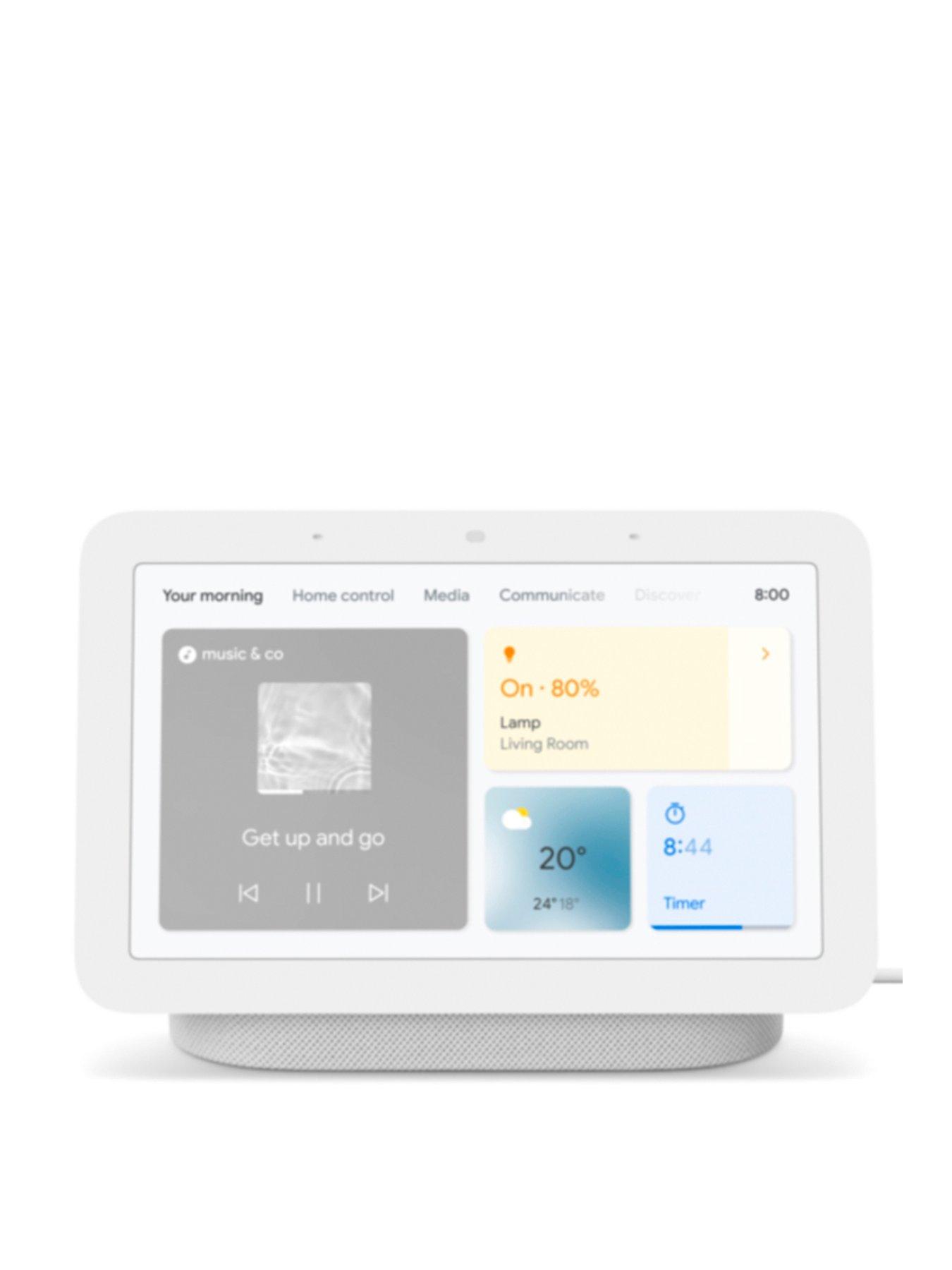 Google Nest Hub Max Smart Speaker with Google Assistant Voice Control in  Charcoal in the Smart Speakers & Displays department at