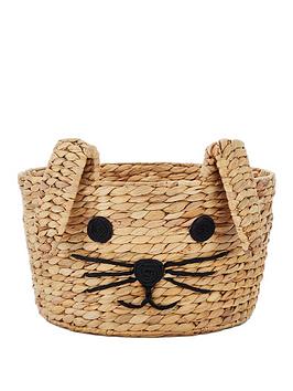 Product photograph of Rabbit Water Hyacinth Storage Basket from very.co.uk