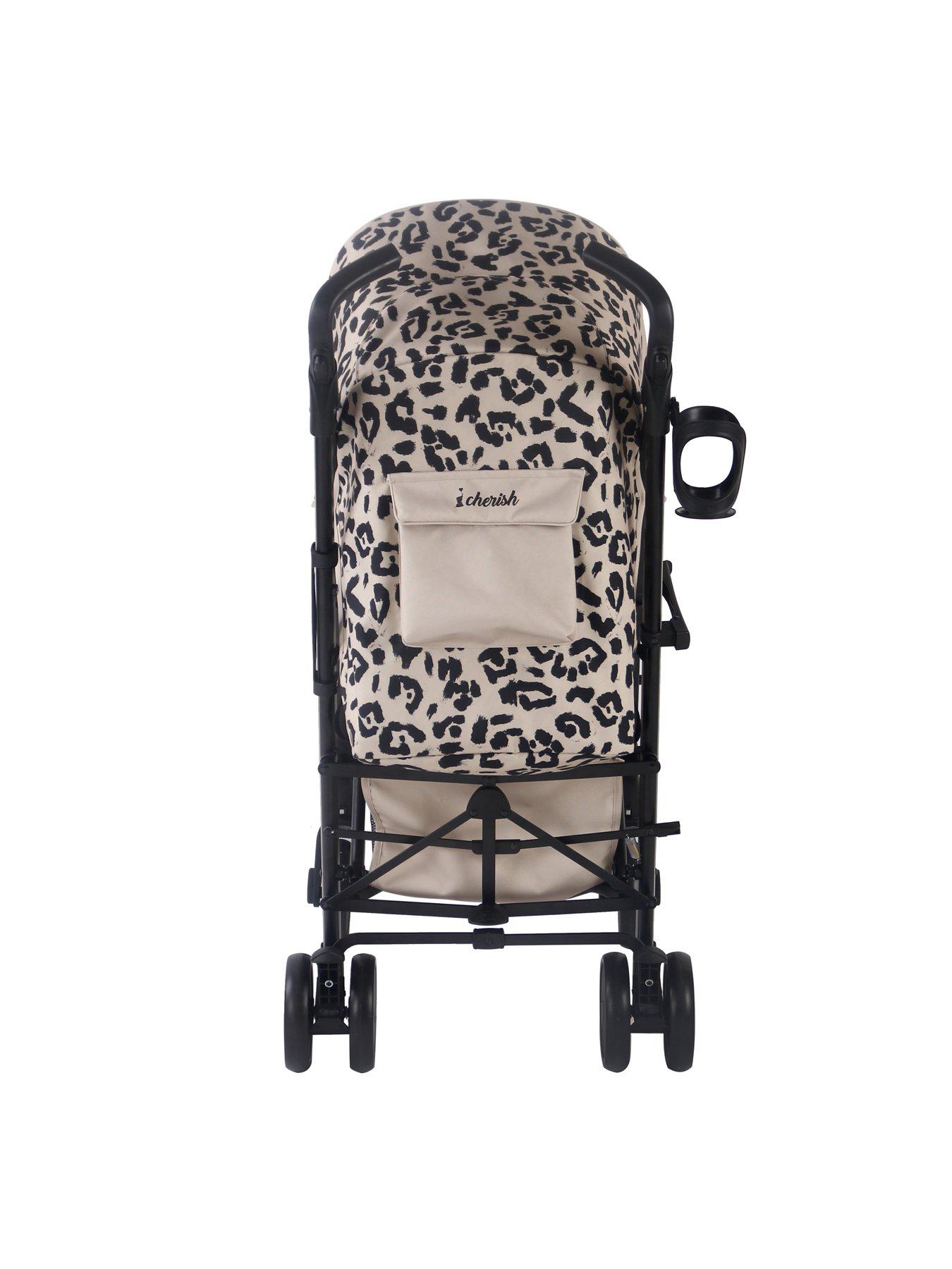 My Babiie Dani Dyer Fawn Leopard MB51 Lightweight Stroller Very