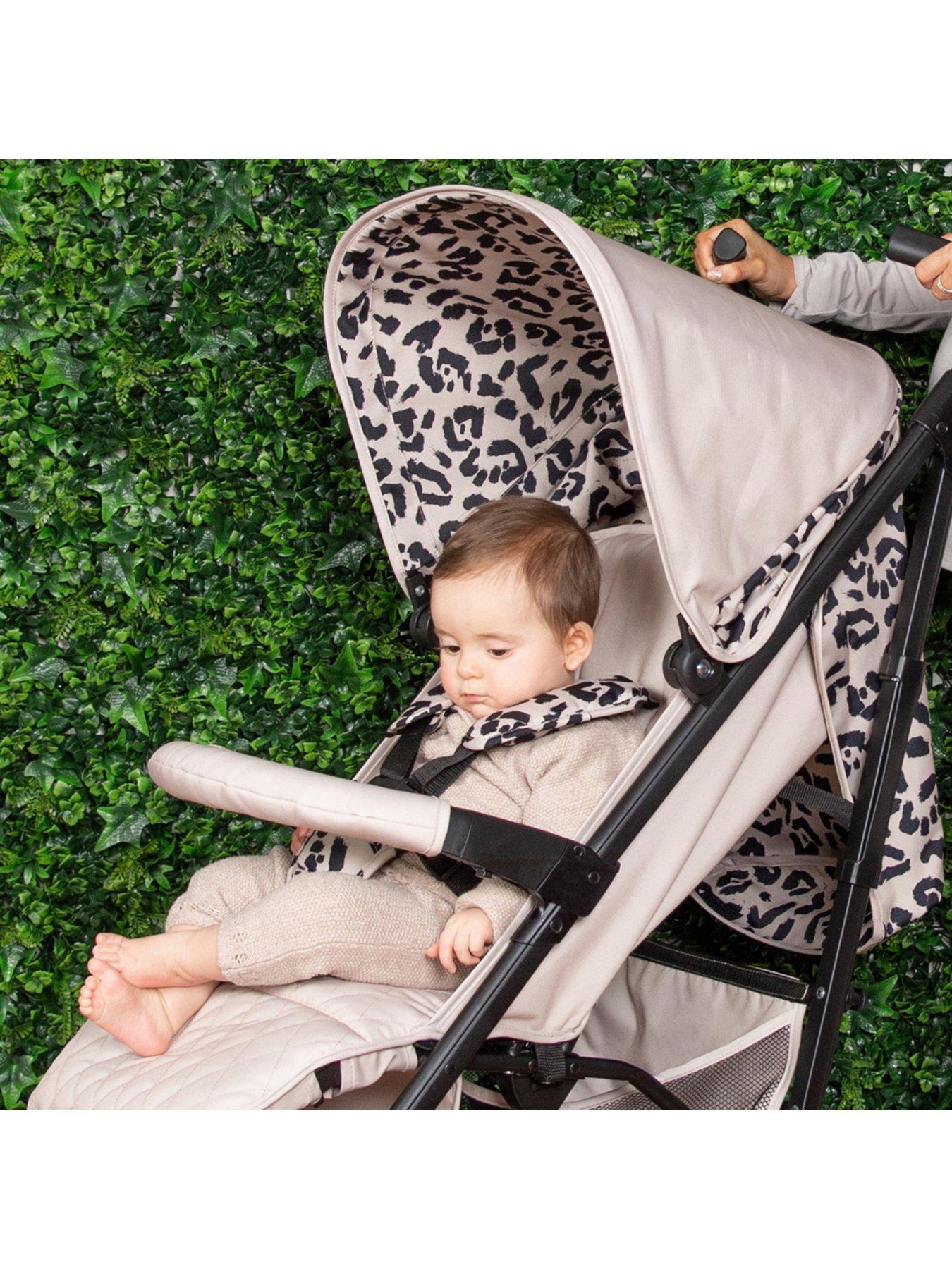 My Babiie Dani Dyer Fawn Leopard MB51 Lightweight Stroller Very