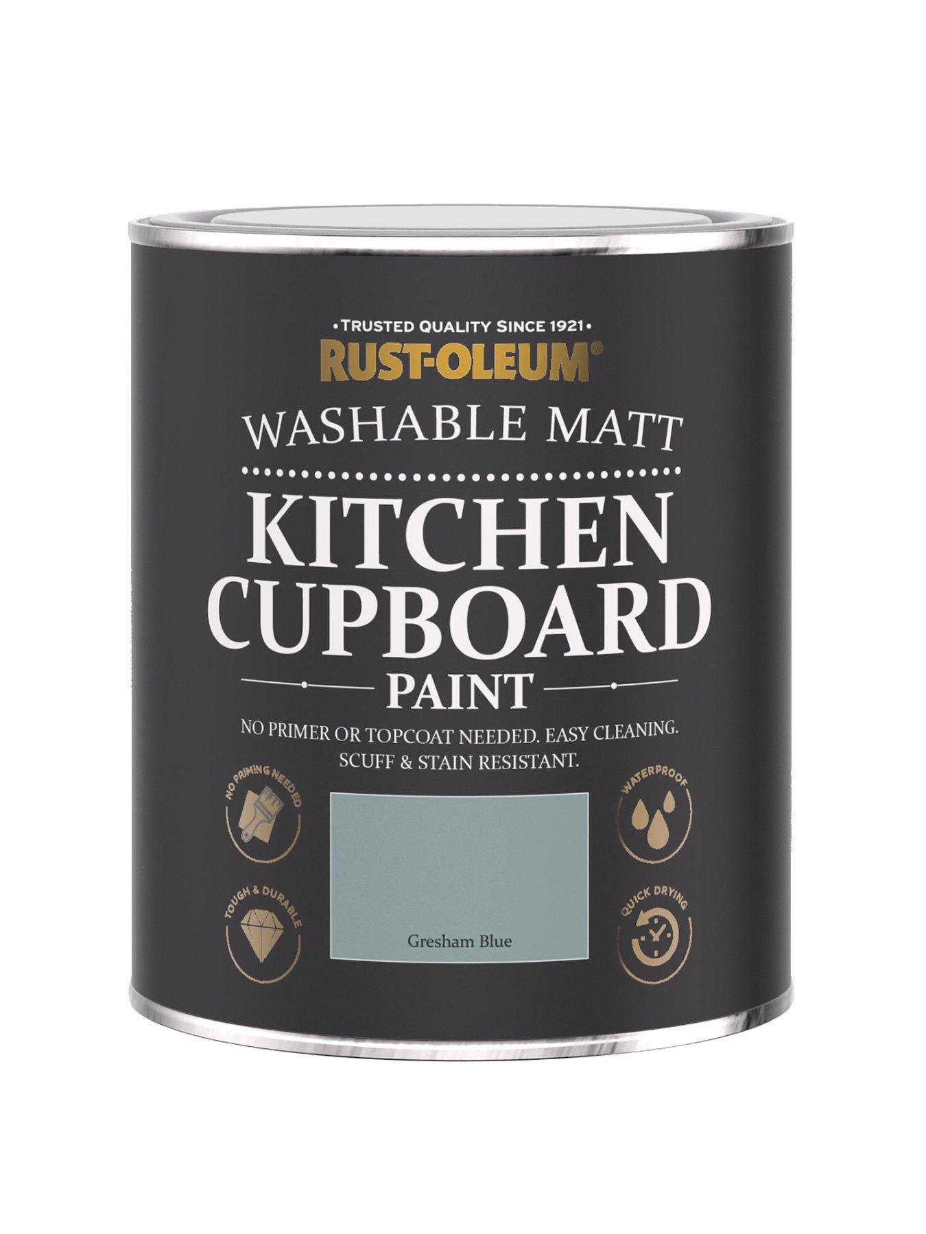 Image 1 of 4 of Rust-Oleum Kitchen Cupboard Paint in Gresham Blue &ndash; 750 ml Tin