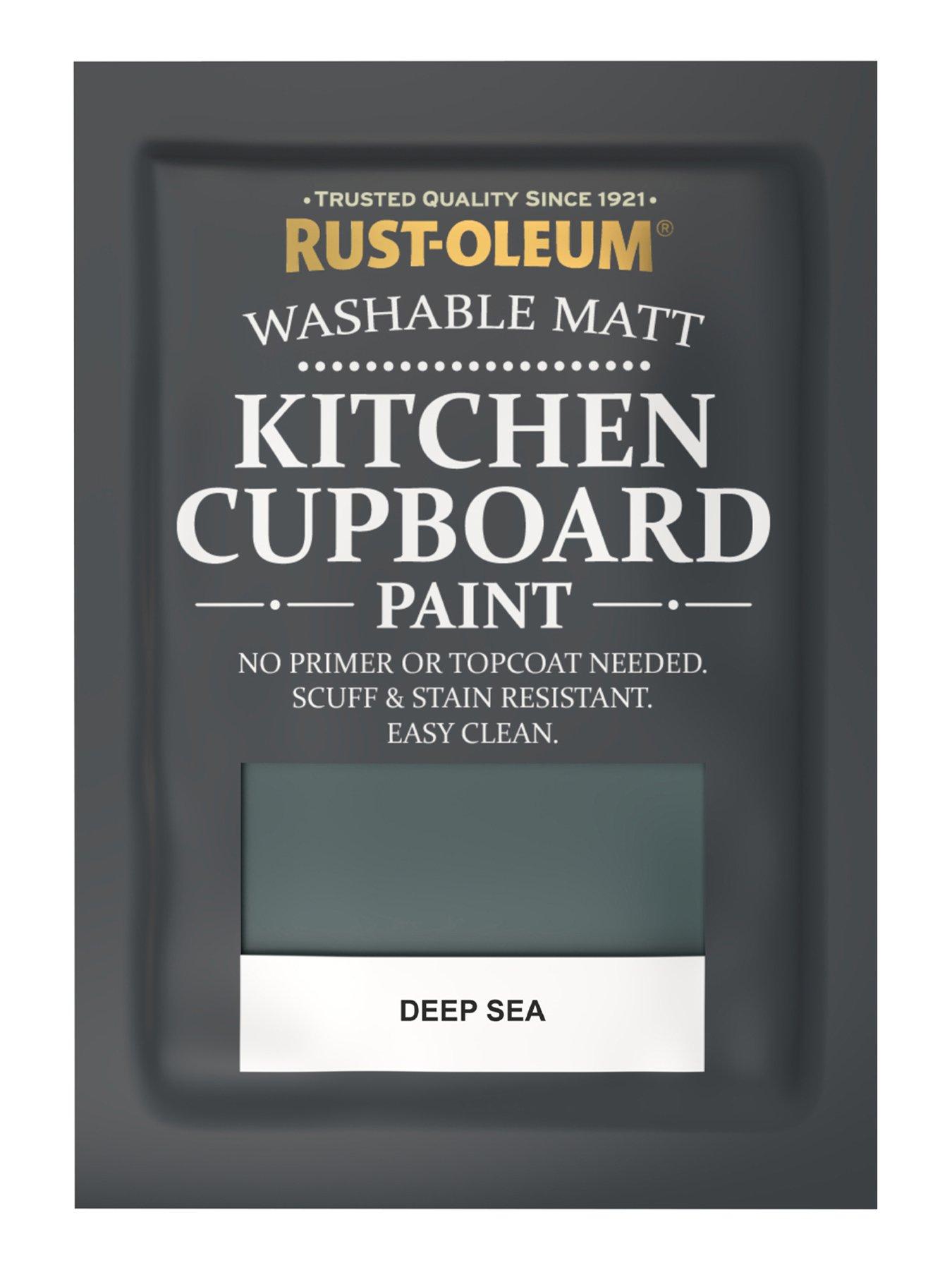 Image 5 of 5 of Rust-Oleum Kitchen Cupboard Paint Deep Sea 750ml