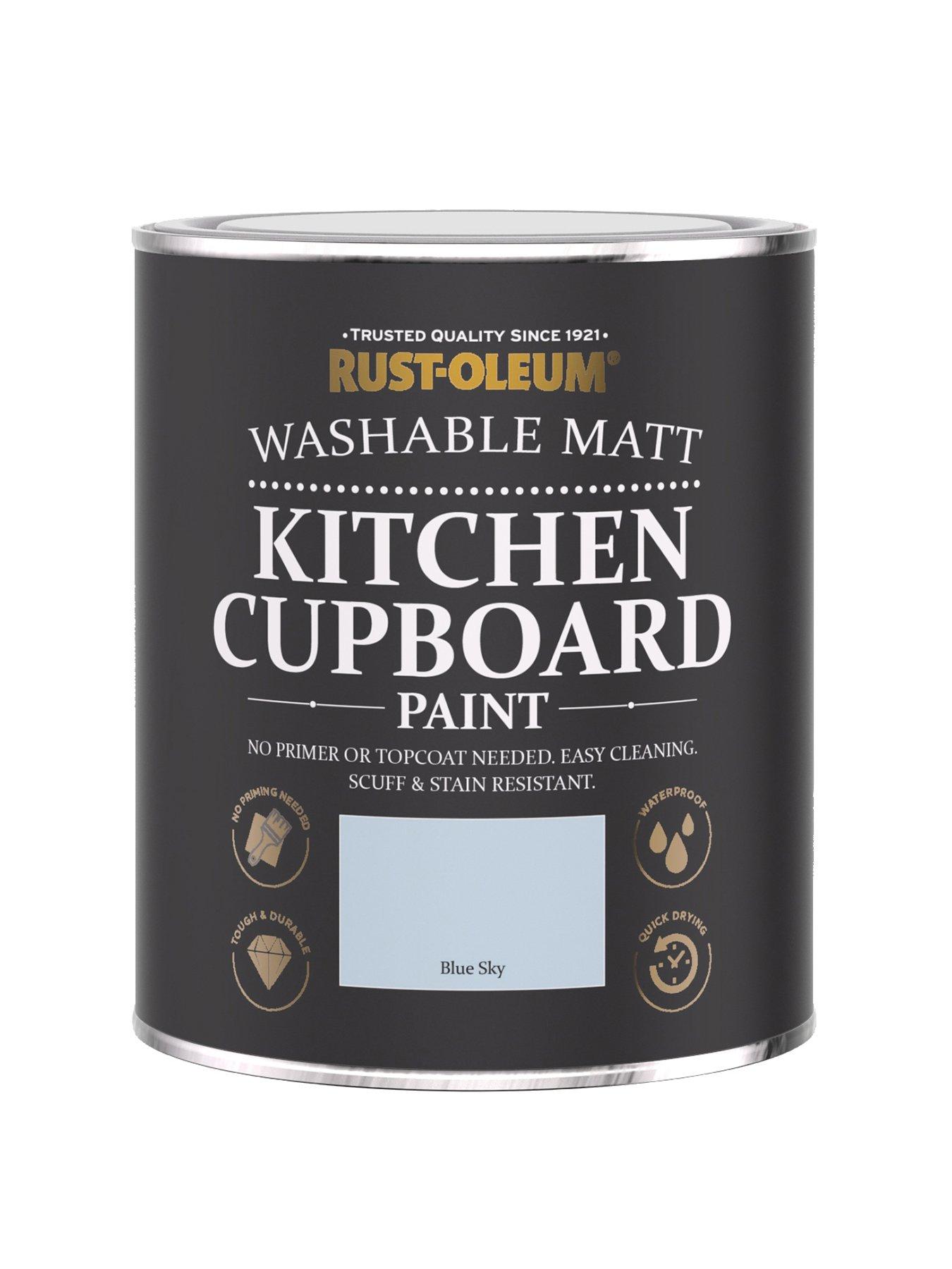Product photograph of Rust-oleum Kitchen Cupboard Paint - Blue Sky from very.co.uk