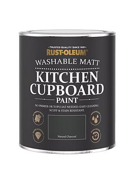 Product photograph of Rust-oleum Kitchen Cupboard Paint - Natural Charcoal from very.co.uk