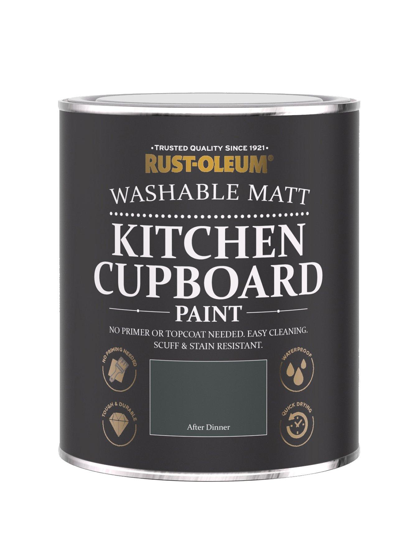 Product photograph of Rust-oleum Washable Matt Finish Kitchen Cupboard Paint Ndash After Dinner from very.co.uk