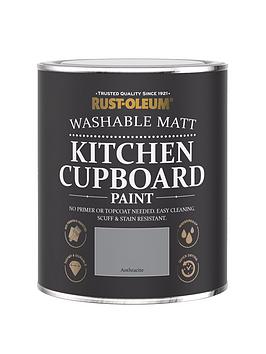 Product photograph of Rust-oleum Kitchen Cupboard Paint - Anthracite from very.co.uk