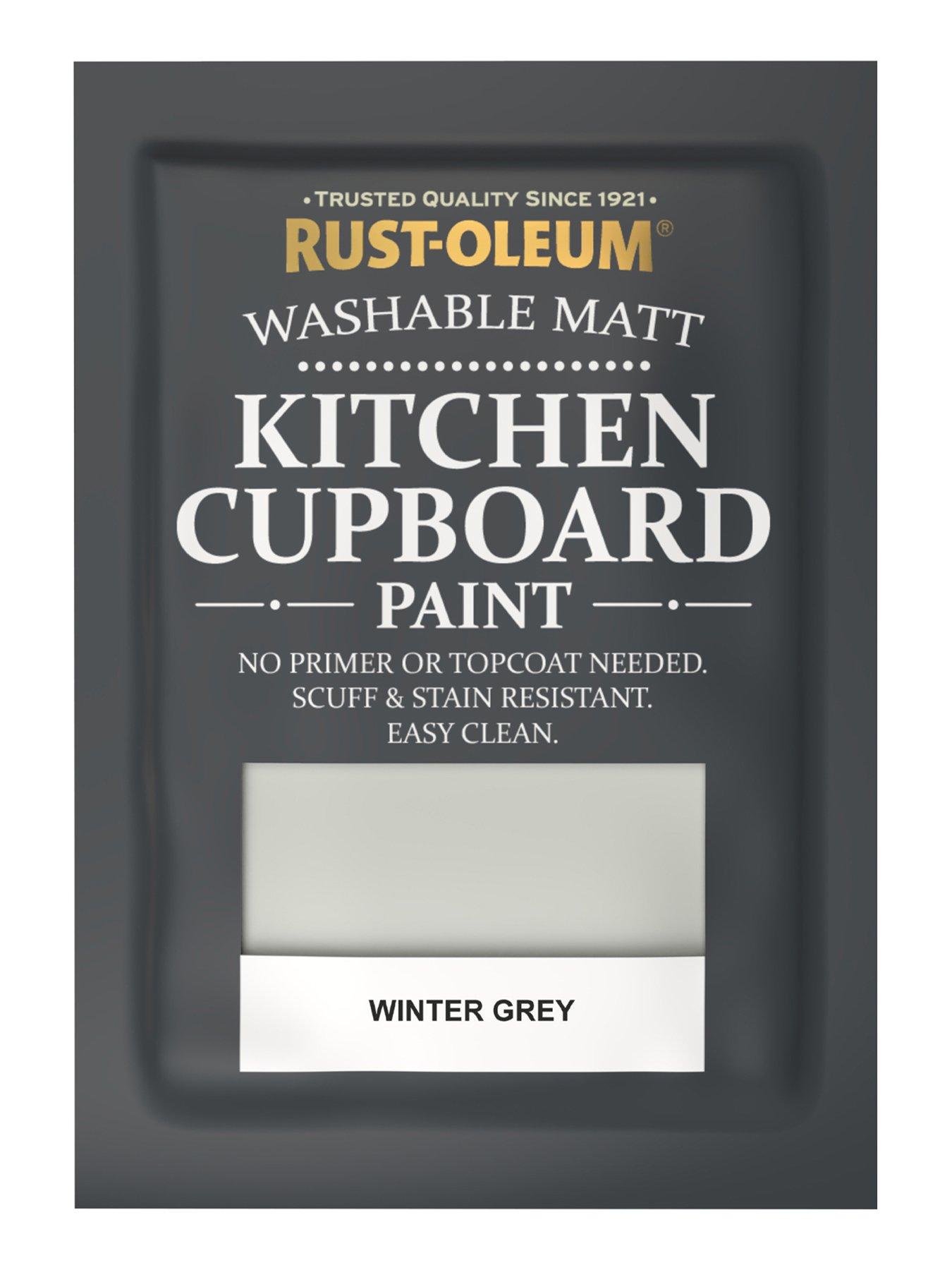 Image 4 of 4 of Rust-Oleum Kitchen Cupboard Paint Winter Grey 750ml