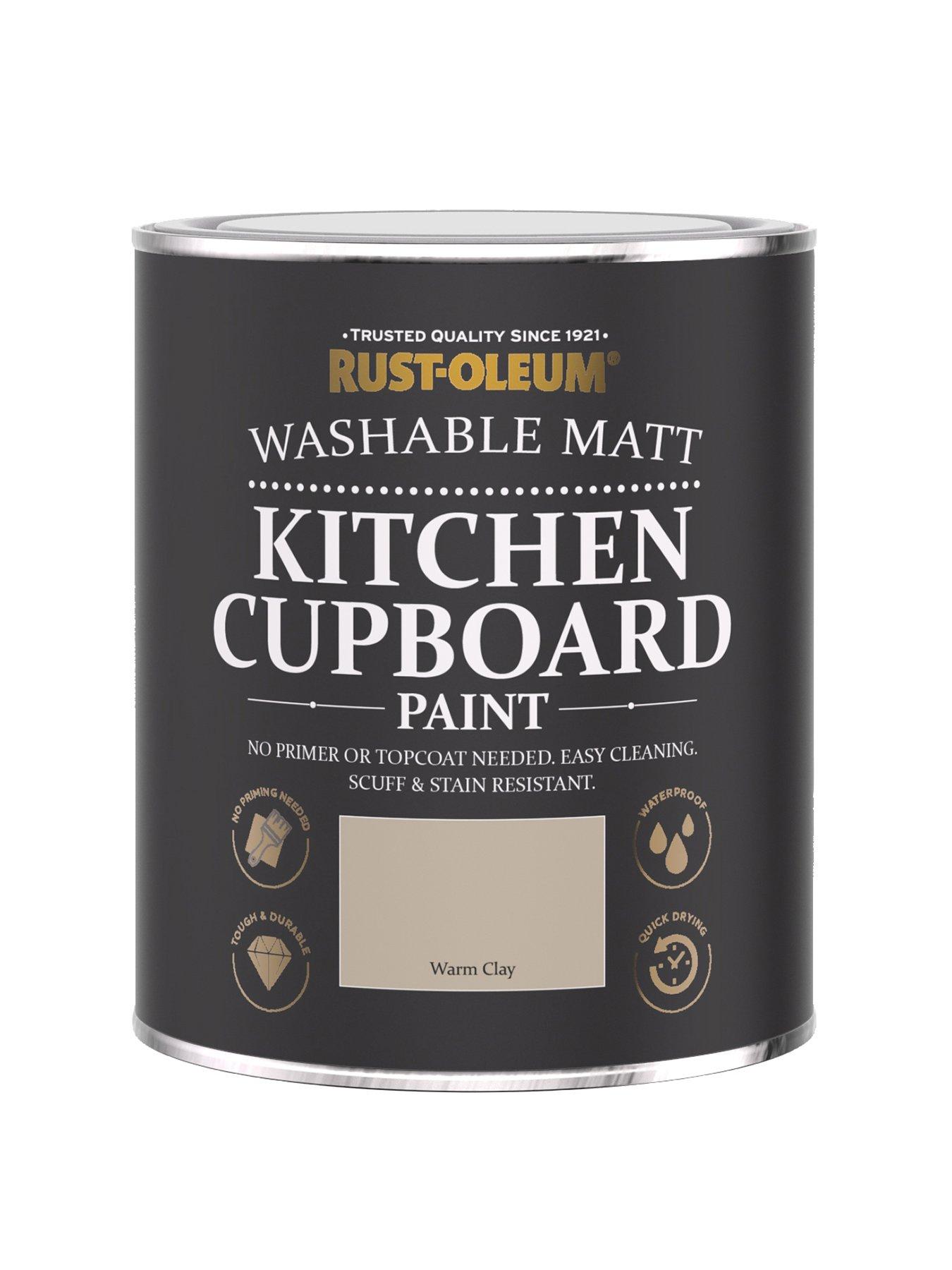Product photograph of Rust-oleum Matt Finish Kitchen Cupboard Paint In Warm Clay Ndash 750 Ml Tin from very.co.uk