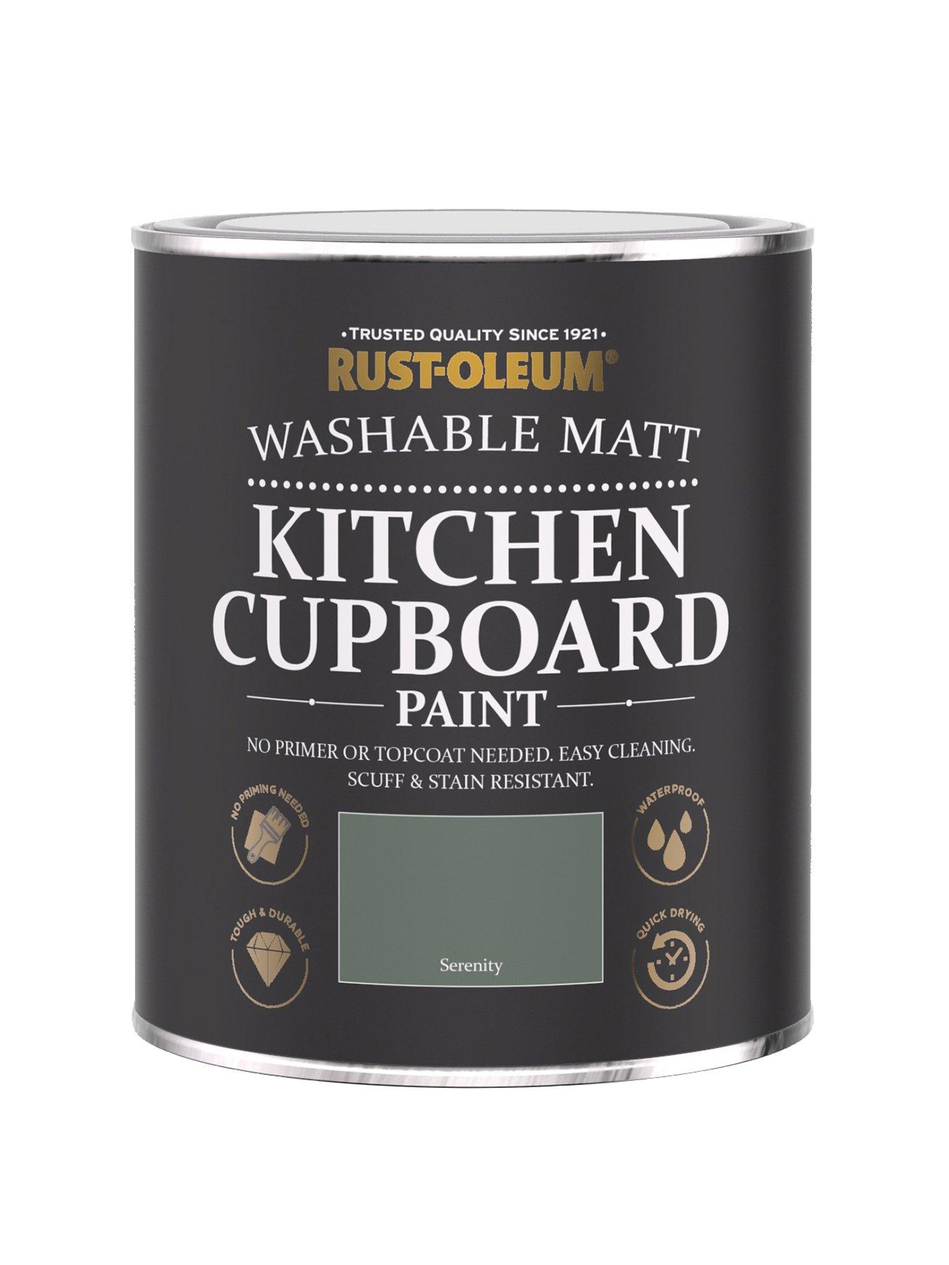 Image 1 of 5 of Rust-Oleum Kitchen Cupboard Paint Serenity 750ml