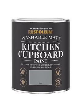 Product photograph of Rust-oleum Kitchen Cupboard Paint In Slate Ndash 750 Ml Tin from very.co.uk