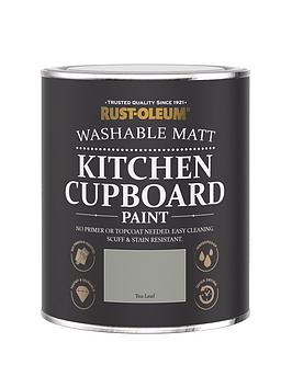 Product photograph of Rust-oleum Kitchen Cupboard Paint In Tea Leaf Ndash 750 Ml Tin from very.co.uk