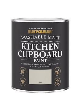 Product photograph of Rust-oleum Kitchen Cupboard Paint In Oyster Ndash 750 Ml Tin from very.co.uk