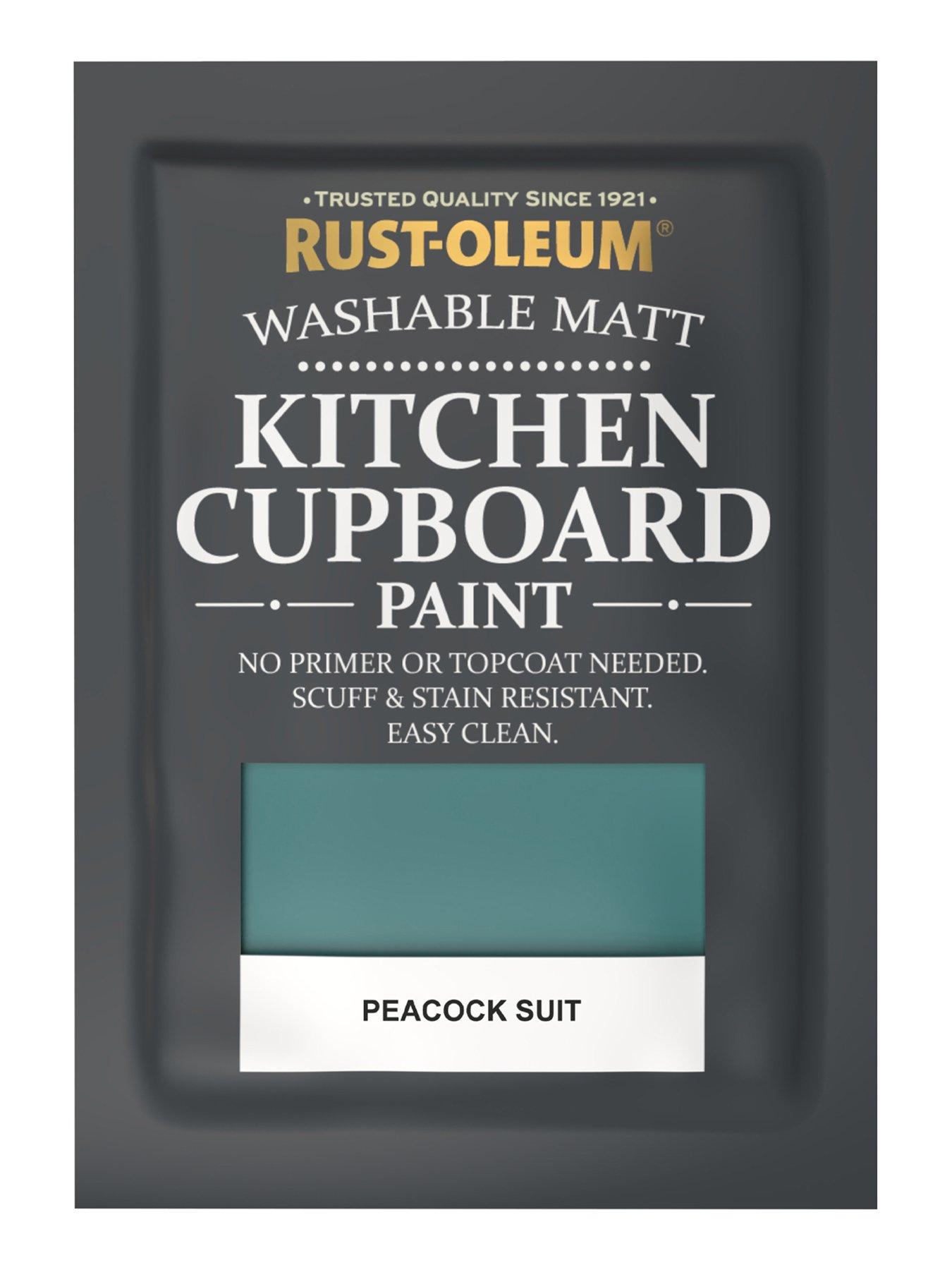 Image 4 of 4 of Rust-Oleum Kitchen Cupboard Paint Peacock Suit 750ml
