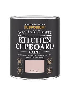 Product photograph of Rust-oleum Kitchen Cupboard Paint In Pink Champagne Ndash 750 Ml Tin from very.co.uk