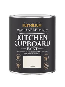 Product photograph of Rust-oleum Kitchen Cupboard Paint In Porcelain Ndash 750 Ml Tin from very.co.uk