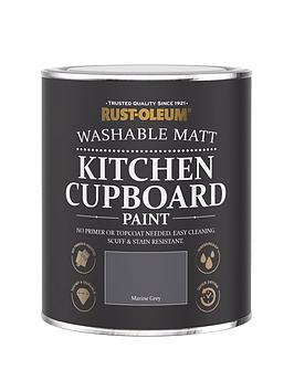 Product photograph of Rust-oleum Kitchen Cupboard Paint In Marine Grey Ndash 750 Ml Tin from very.co.uk