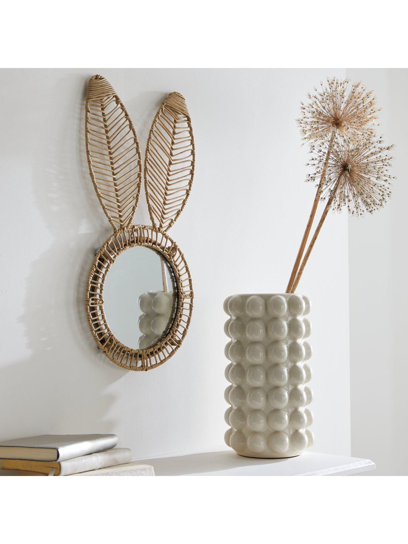 Rabbit Ears Rattan Style Mirror very.co.uk