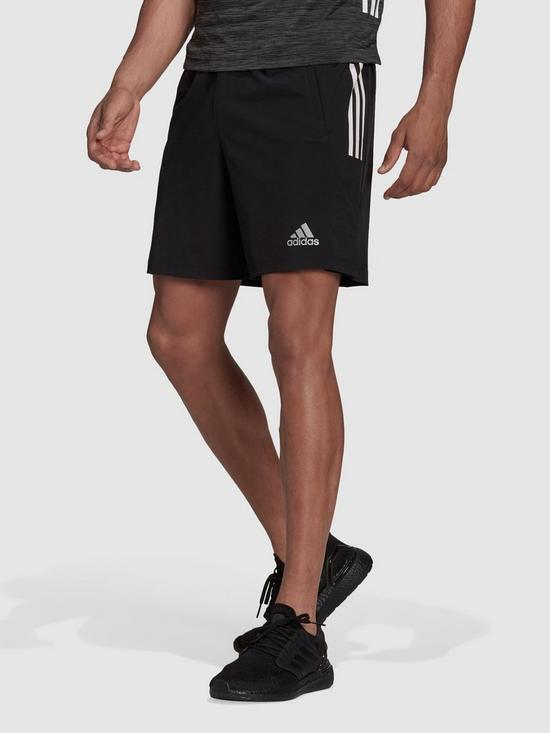 front image of adidas-3-stripe-shorts