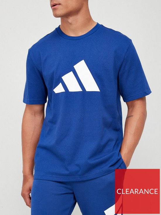 adidas Future Icon Logo T-Shirt - Blue | very.co.uk