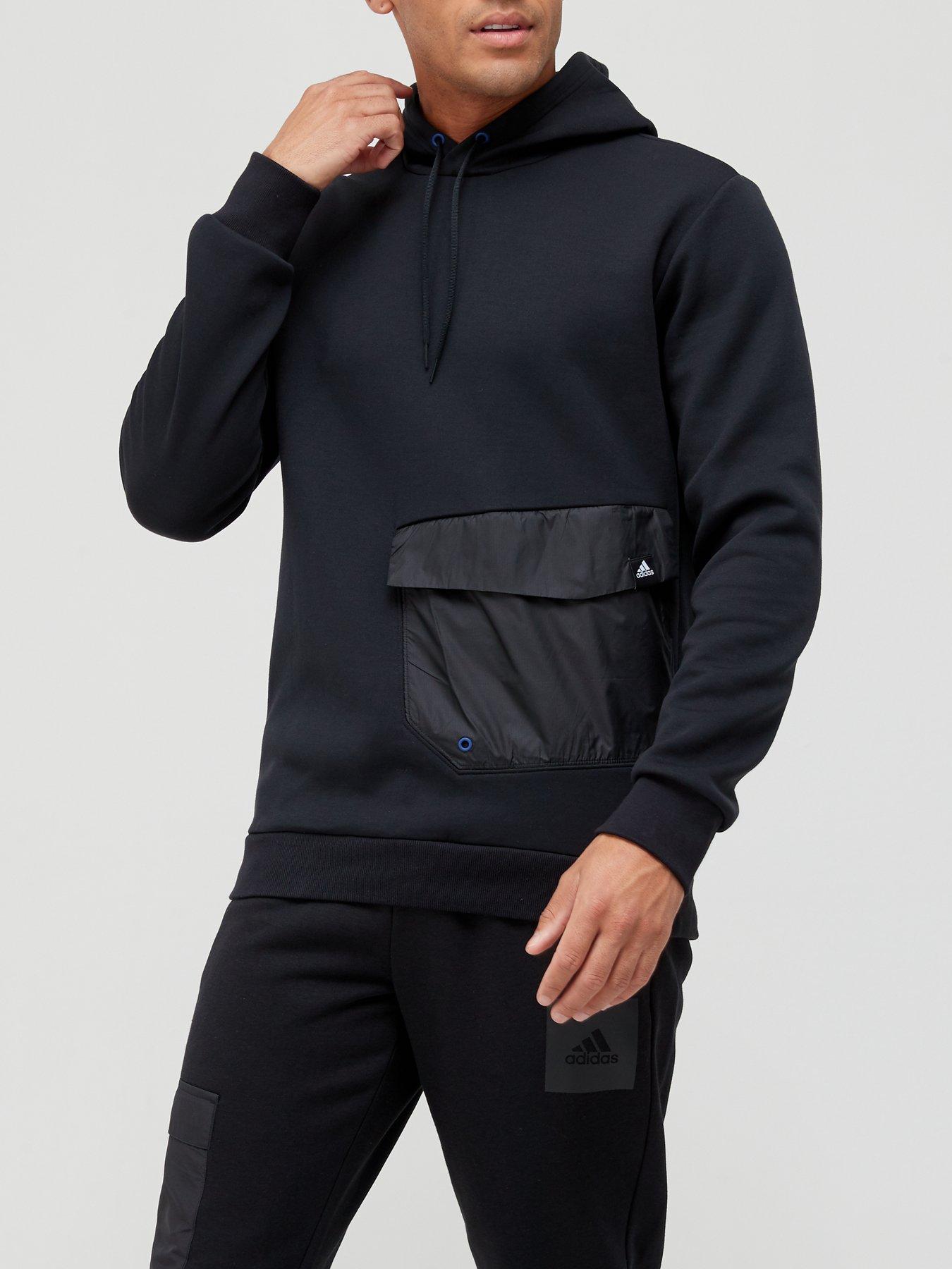 adidas black pullover hoodie