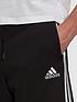  image of adidas-plus-size-3-stripe-sweat-short-blackwhite