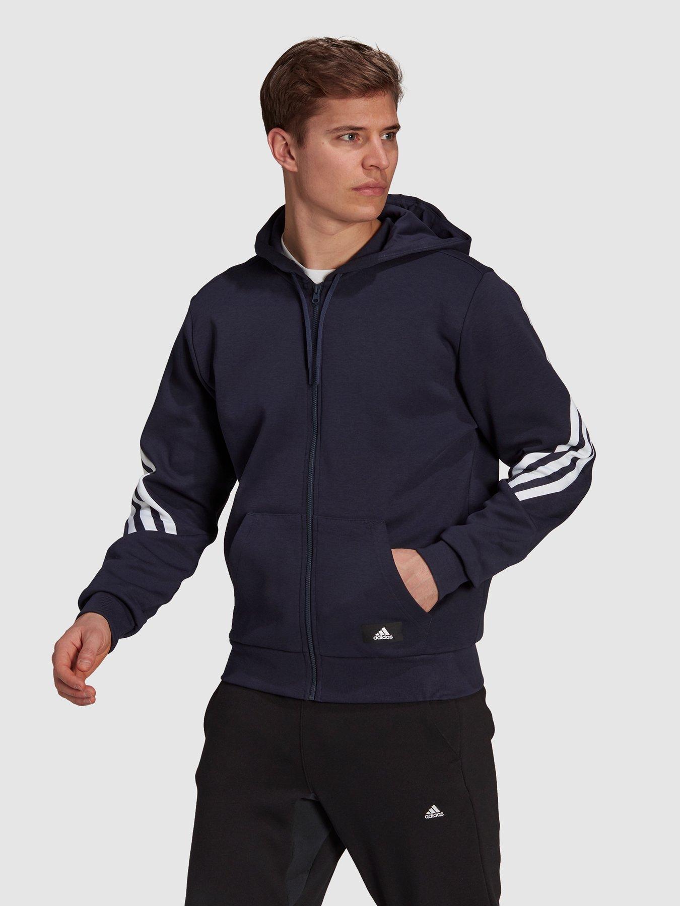 Hoodies & Sweatshirts Plus Size Future Icon 3 Stripe Zip Hoody