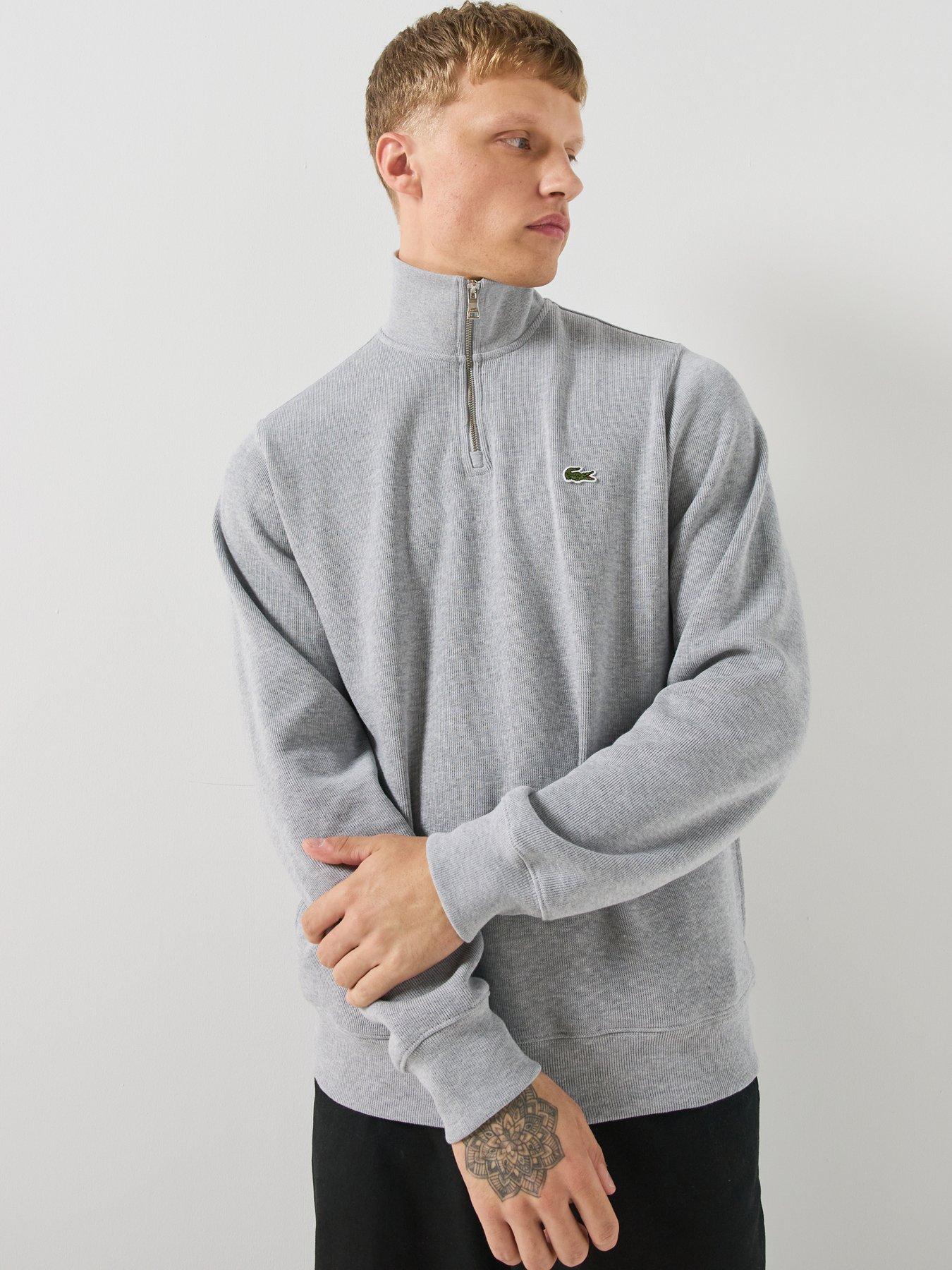 Lacoste Sportswear 1/4 Zip Sweatshirt - Grey