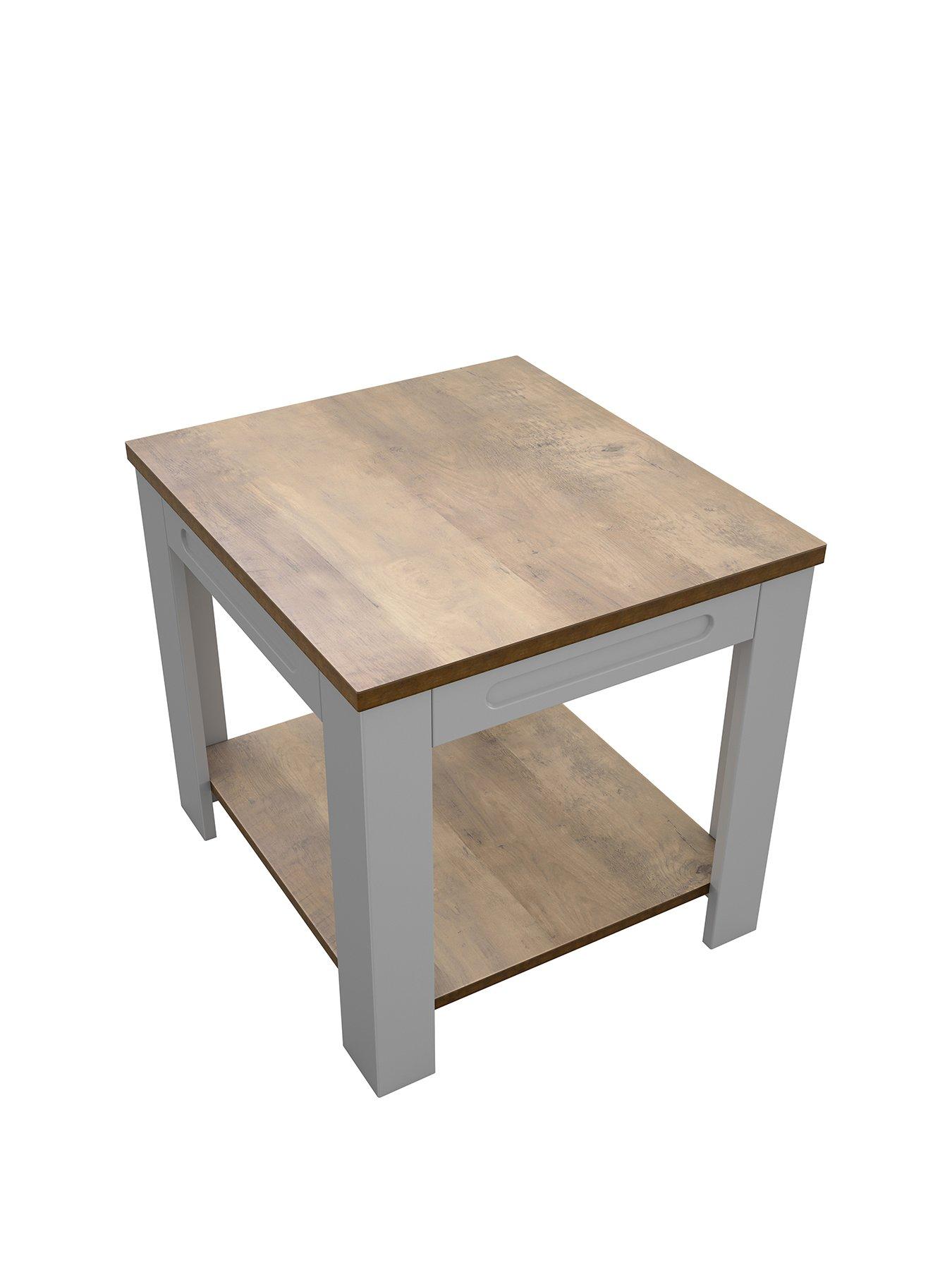 Product photograph of Avf Whitesands Brooke Side Table - Grey from very.co.uk