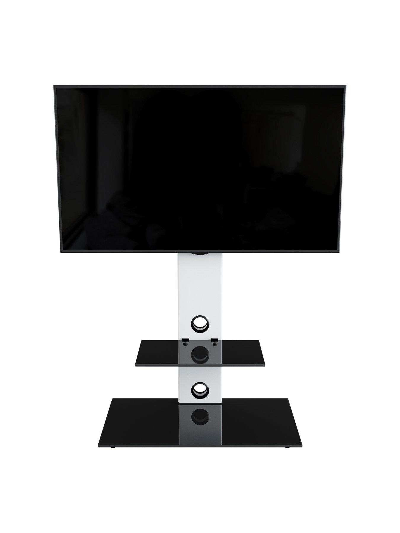 Image 1 of 6 of AVF Lesina TV Stand 700 - fits up to 65 inch TV - White/Black