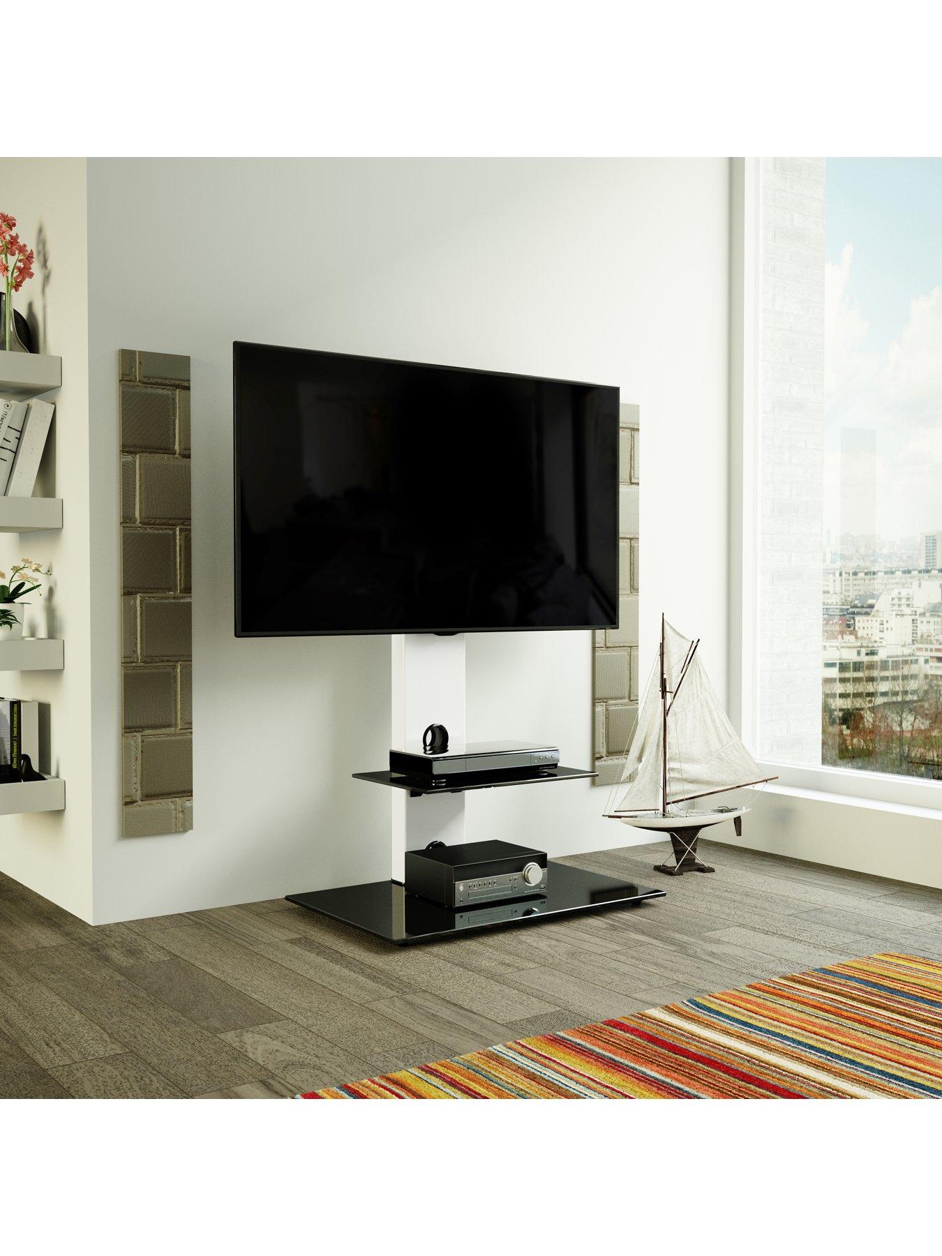 Image 6 of 6 of AVF Lesina TV Stand 700 - fits up to 65 inch TV - White/Black