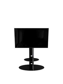Product photograph of Avf Lugano Oval 800 Tv Stand - Black - Fits Up To 65 Inch from very.co.uk