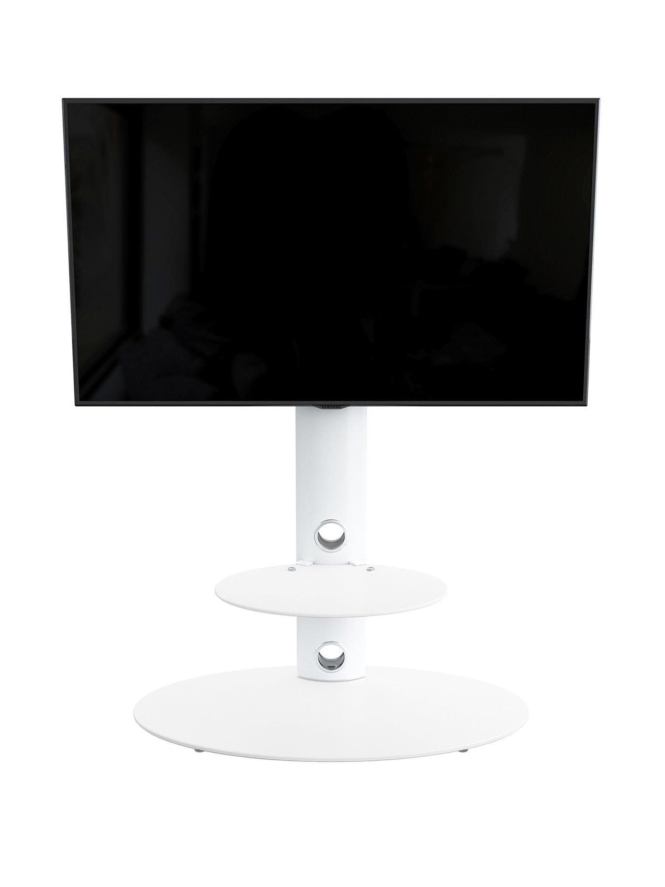 AVF Lugano Oval 800 TV Stand White fits up to 65 inch very