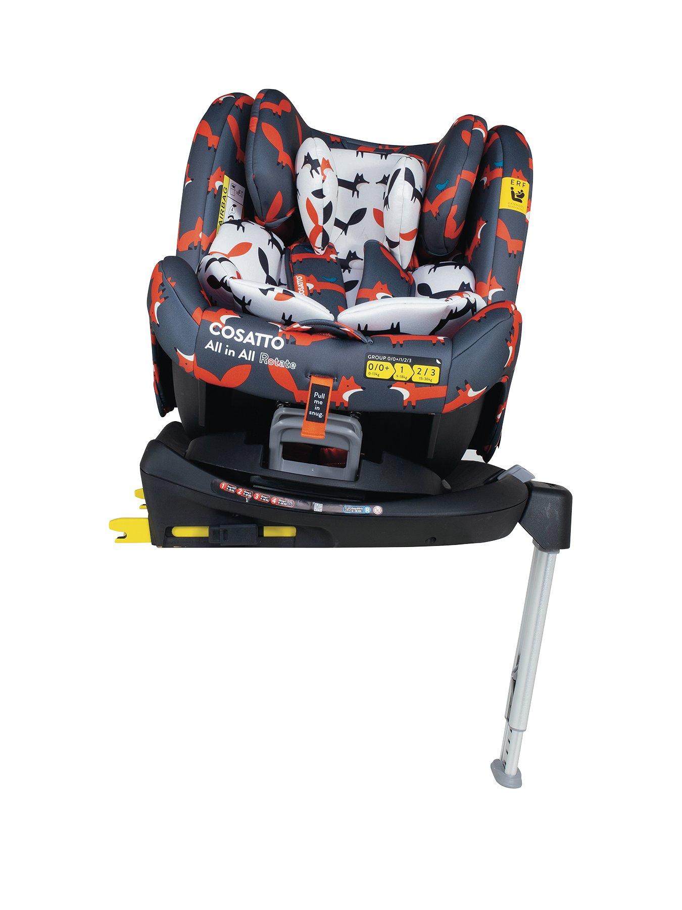 undefined All in All Rotate 0+/1/2/3 ISOFIX Car Seat - Charcoal Mister Fox