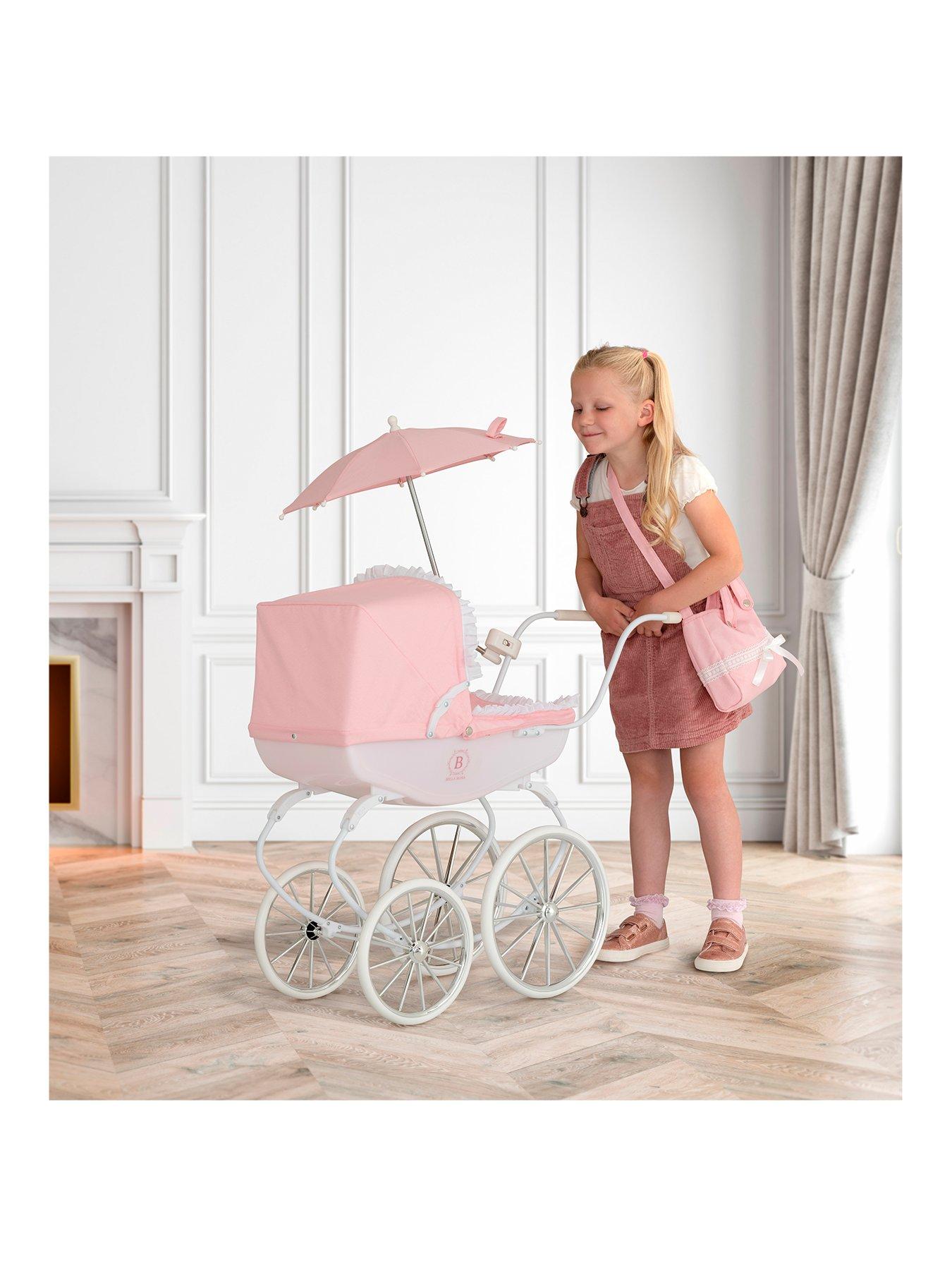 Silver cross wave dolls best sale pram in vintage pink