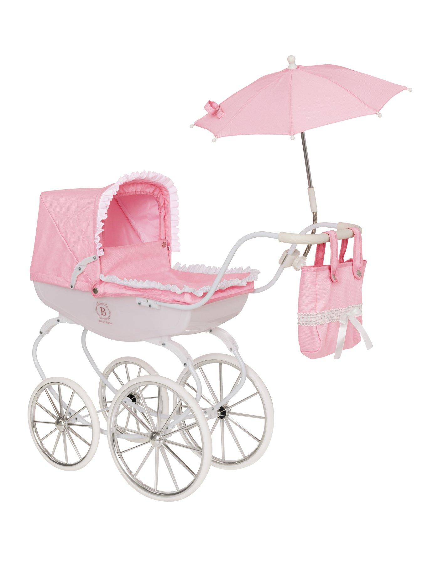 Bella Rosa Carriage Doll Pram Bundle 