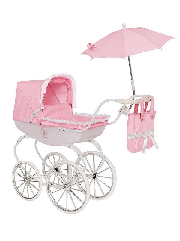 Image 3 of 6 of undefined Bella Rosa Carriage Doll&nbsp;Pram Bundle - Pale Pink