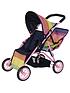  image of rainbow-dollnbsptwin-stroller-and-bag