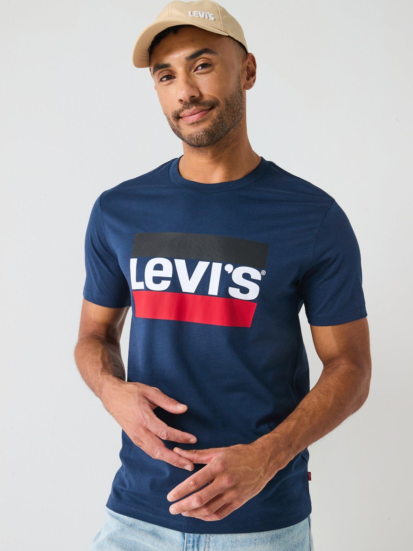 Levis blue logo t shirt best sale