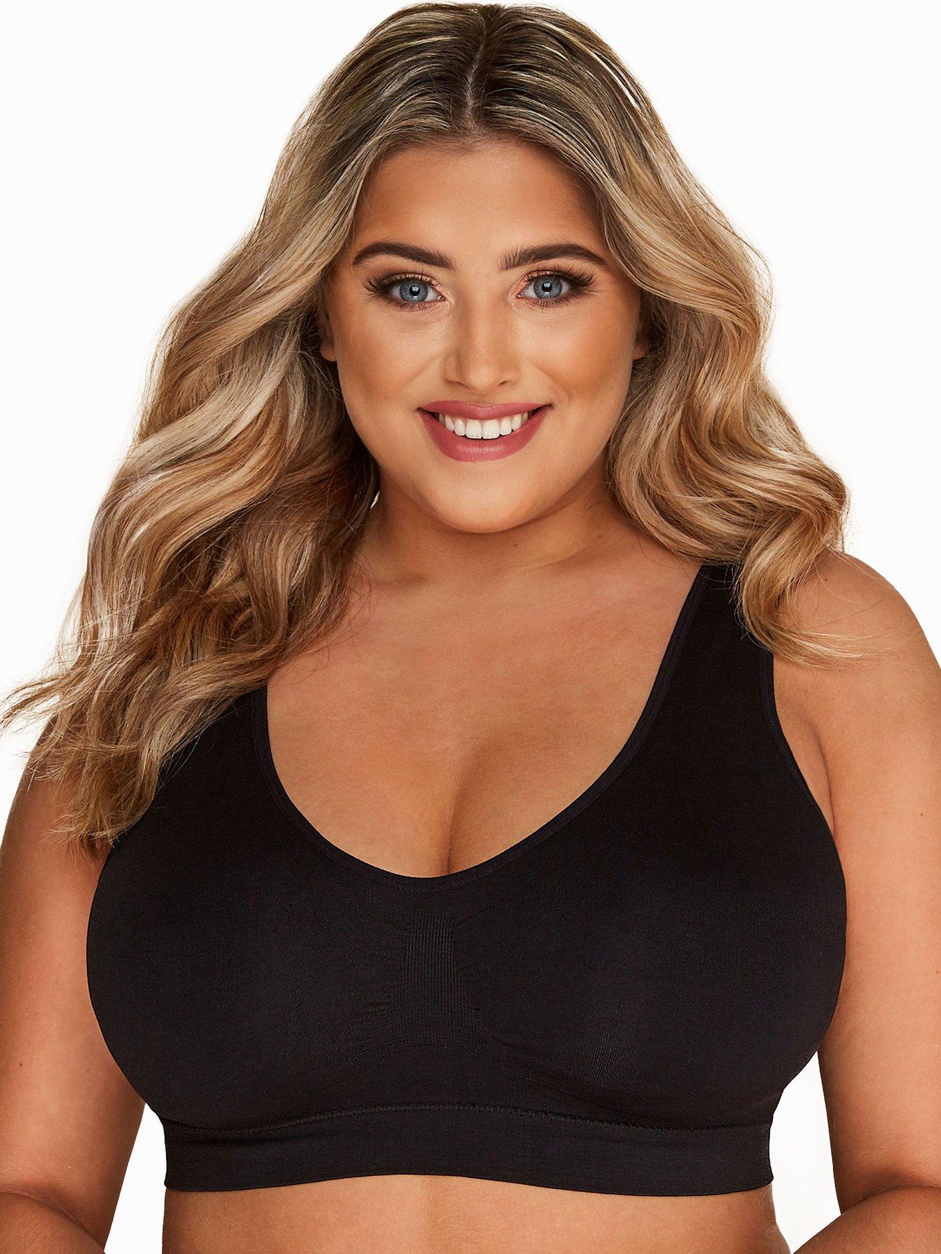 Image 1 of 4 of Yours Seamless Padded Bra - Black