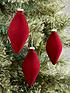 festive-pset-of-3-burgundy-flocked-glass-olive-hanging-christmas-tree-decorationspfront