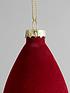festive-pset-of-3-burgundy-flocked-glass-olive-hanging-christmas-tree-decorationspoutfit