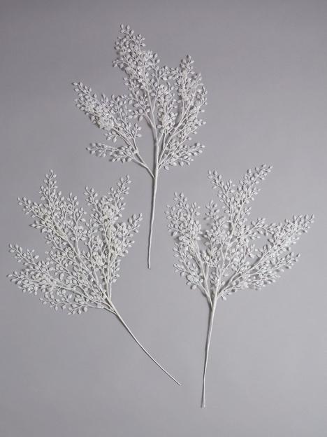 festive-set-of-3-white-leaf-mini-spray-branches-ndash-63-cm