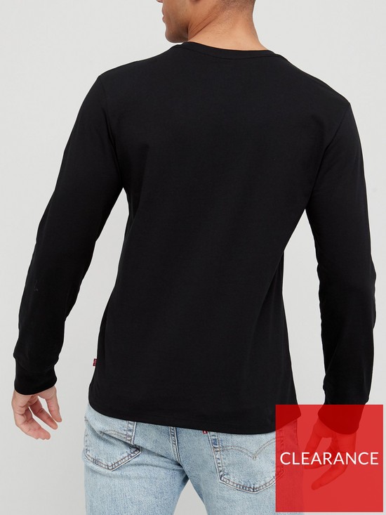 stillFront image of levis-housemark-logo-long-sleeve-t-shirt-black