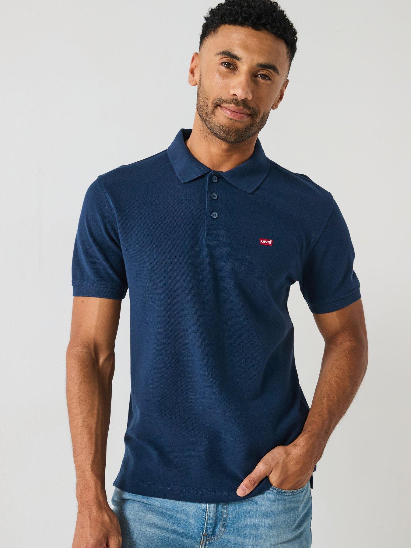 Image 1 of 1 of Levi's Embroidered Logo Polo - Navy